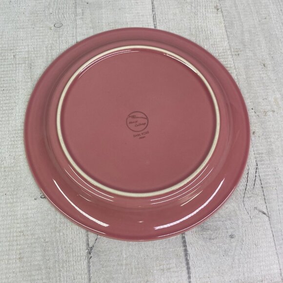 Nancy Calhoun DARK ROSE Japan Solid Color 8" Smooth Stoneware Salad Plates Set 5 - Picture 3 of 16